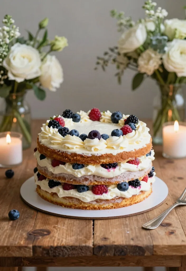 17 Cake for 18th Birthday Girl Ideas Glam Sweet Designs - 9. Stylish Naked Cake 1