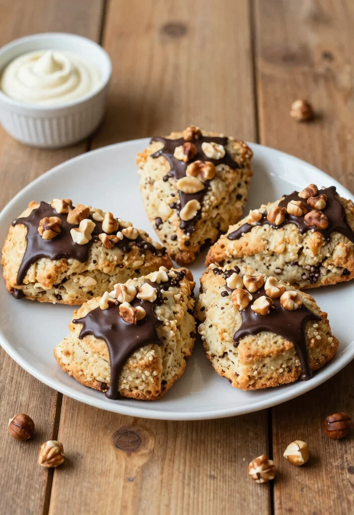17 Chocolate Hazelnut Cake Ideas Nutty Decadent Layers - 12. Chocolate Hazelnut Scones 1