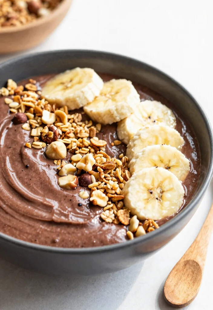 17 Chocolate Hazelnut Cake Ideas Nutty Decadent Layers - 15. Chocolate Hazelnut Smoothie Bowl 1