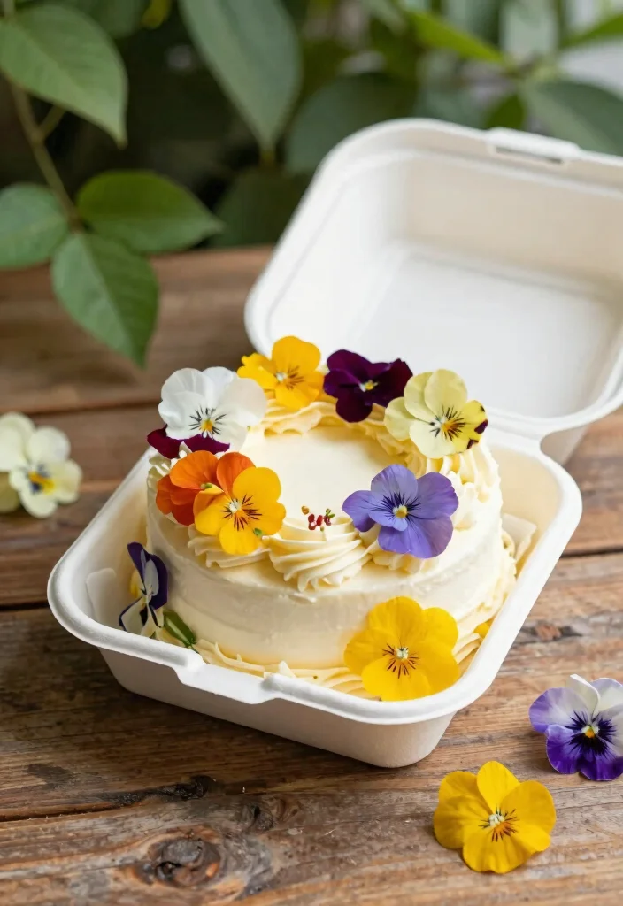 17 Desain Bento Cake Aesthetic Ideas Clean Modern Style - 3. Floral Fantasy 1