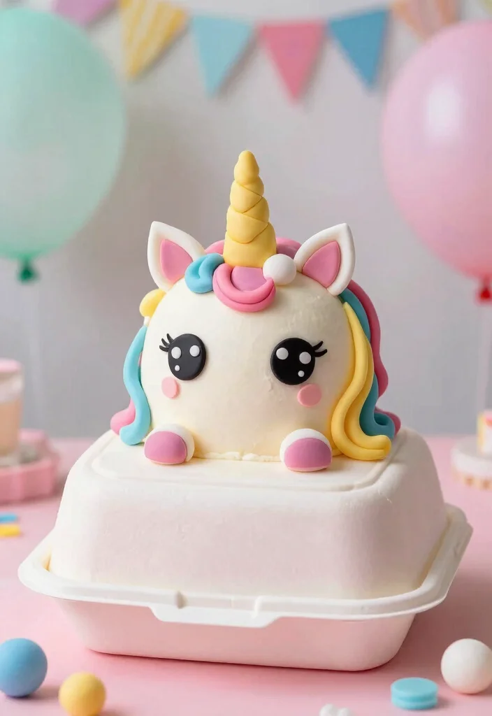 17 Desain Bento Cake Aesthetic Ideas Clean Modern Style - 5. Whimsical Creature Cakes 1