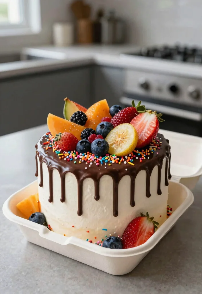 17 Desain Bento Cake Aesthetic Ideas Clean Modern Style - 7. Artistic Drip Cakes 1