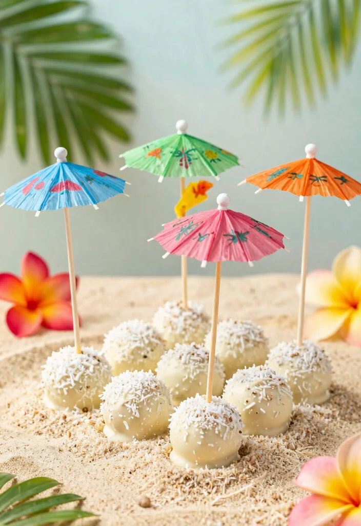 17 Jungle Cake Pops Ideas: Wild Party Desserts for Your Tropical Bash - 11. Tropical Paradise Cake Pops 1