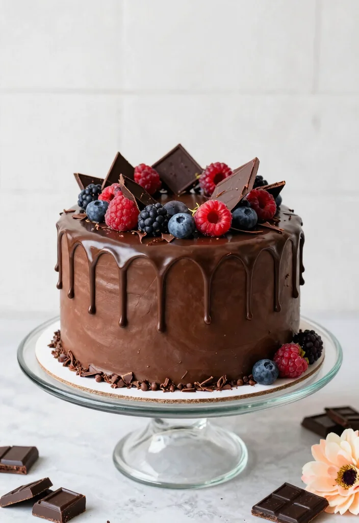 17 Masters Graduation Cake Ideas in Elegant Academic Style - 6. Chocolate Ganache Drip Cake 1