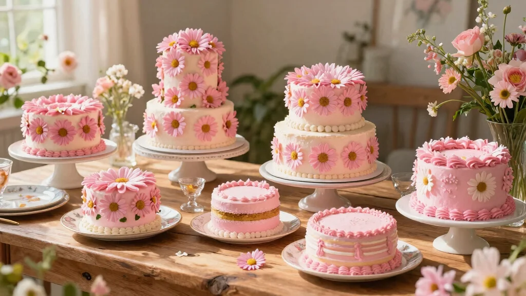 17 Pink Daisy Cake Ideas: Soft Floral Sweetness