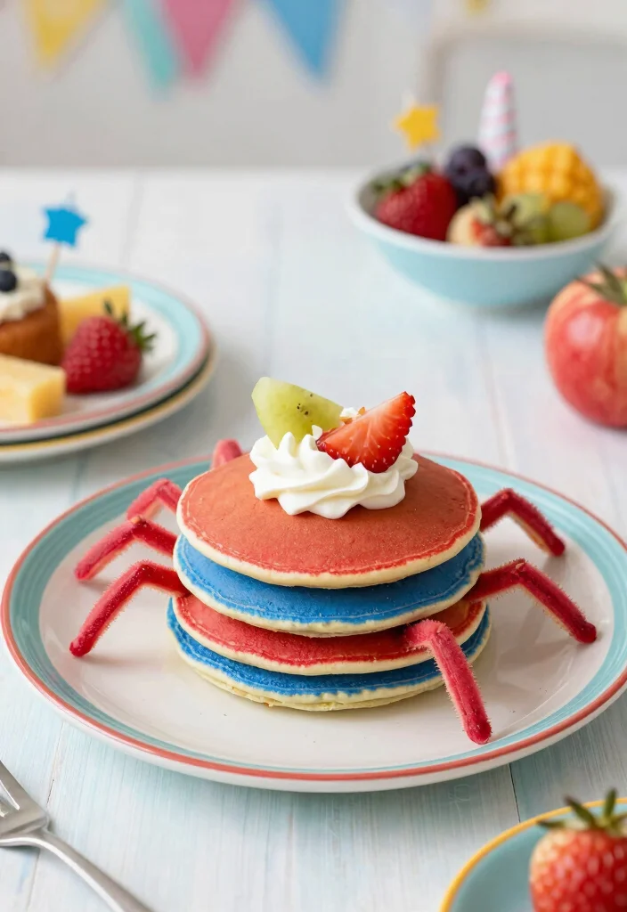 17 Spidey Birthday Cake Ideas Superhero Fun Theme - 15. Spidey Pancakes 1