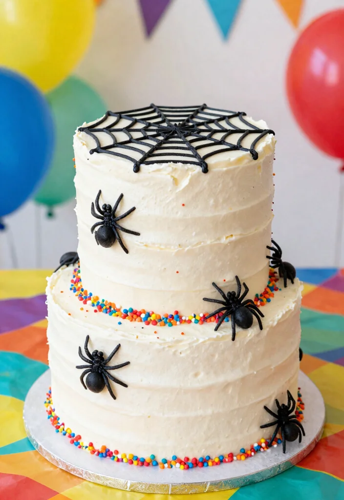 17 Spidey Birthday Cake Ideas Superhero Fun Theme - 2. Spidey Web Cake 1