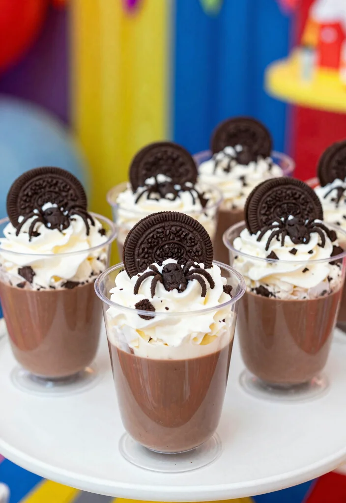 17 Spidey Birthday Cake Ideas Superhero Fun Theme - 8. Spider-Man Pudding Cups 1