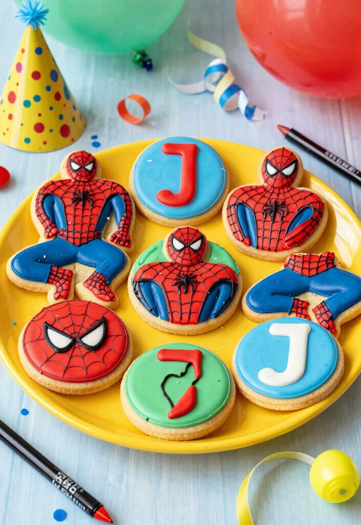 17 Spidey Birthday Cake Ideas Superhero Fun Theme - 9. Spider-Man Cookies 1