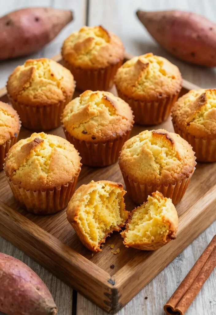 17 Sweet Potato Pudding Ideas for Warm Comfort Flavor - 11. Sweet Potato Pudding Muffins 1