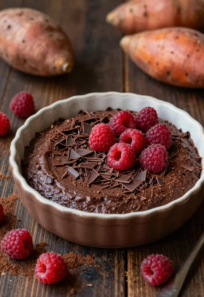 17 Sweet Potato Pudding Ideas for Warm Comfort Flavor - 2. Chocolate Sweet Potato Pudding 1