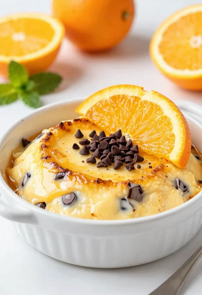 17 White Chocolate Bread Pudding Ideas: Rich Comfort Dessert - 13. Orange Chocolate Chip White Chocolate Bread Pudding 1