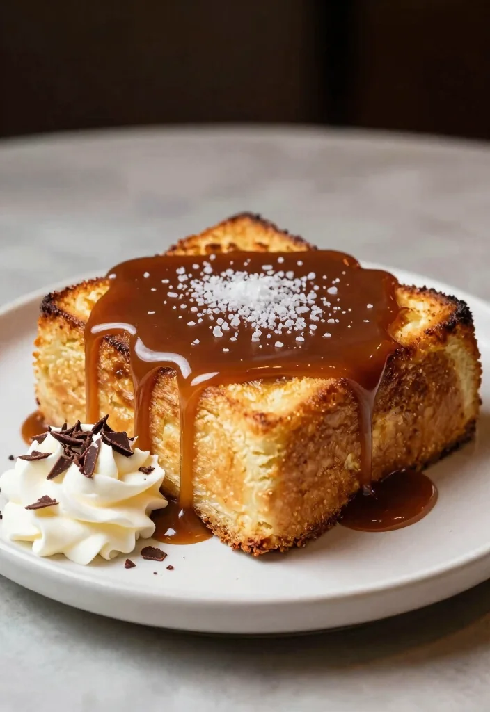 17 White Chocolate Bread Pudding Ideas: Rich Comfort Dessert - 7. Salted Caramel White Chocolate Bread Pudding 1