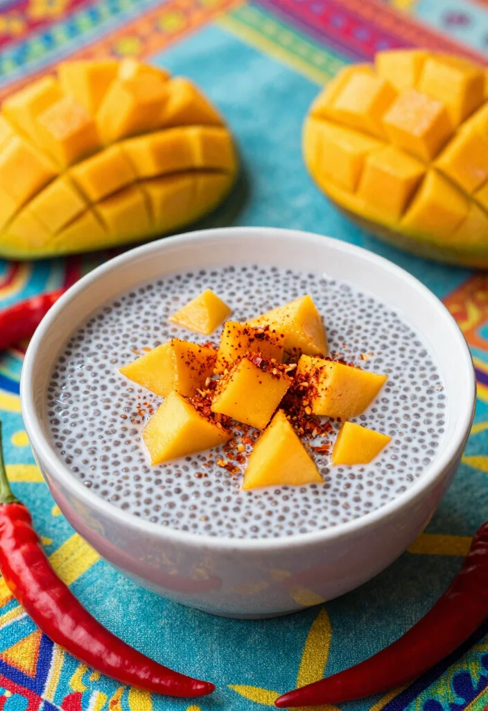 18 Nutritious and Delicious Chia Protein Pudding Ideas for Athletes - 18. Spicy Mango Chia Protein Pudding 1