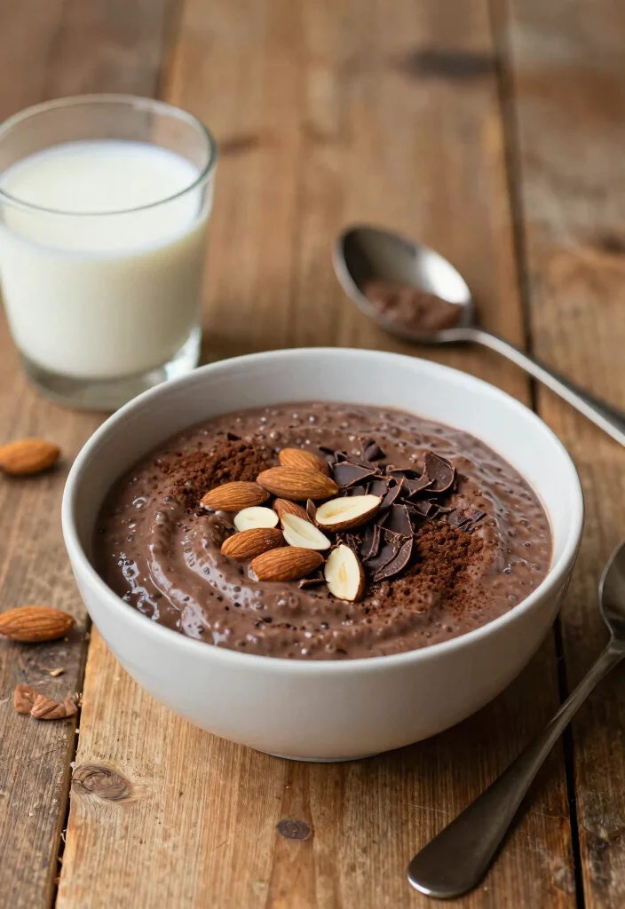 18 Nutritious and Delicious Chia Protein Pudding Ideas for Athletes - 2. Chocolate Almond Chia Protein Pudding 1