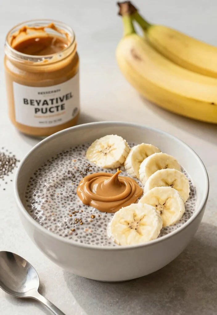 18 Nutritious and Delicious Chia Protein Pudding Ideas for Athletes - 5. Peanut Butter Banana Chia Protein Pudding 1