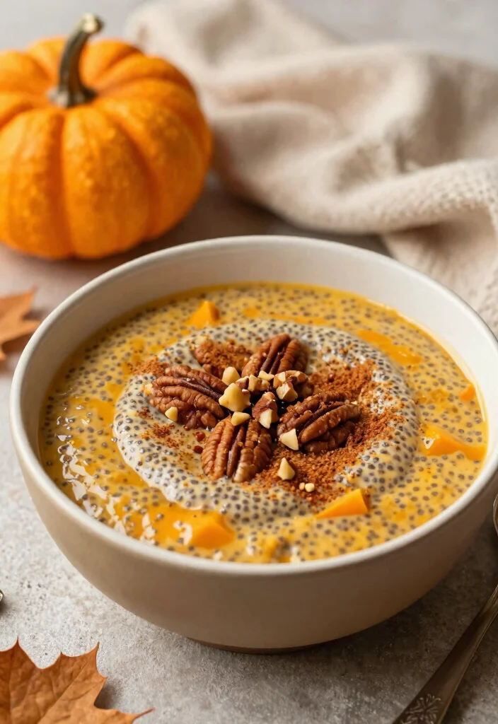 18 Nutritious and Delicious Chia Protein Pudding Ideas for Athletes - 7. Pumpkin Spice Chia Protein Pudding 1