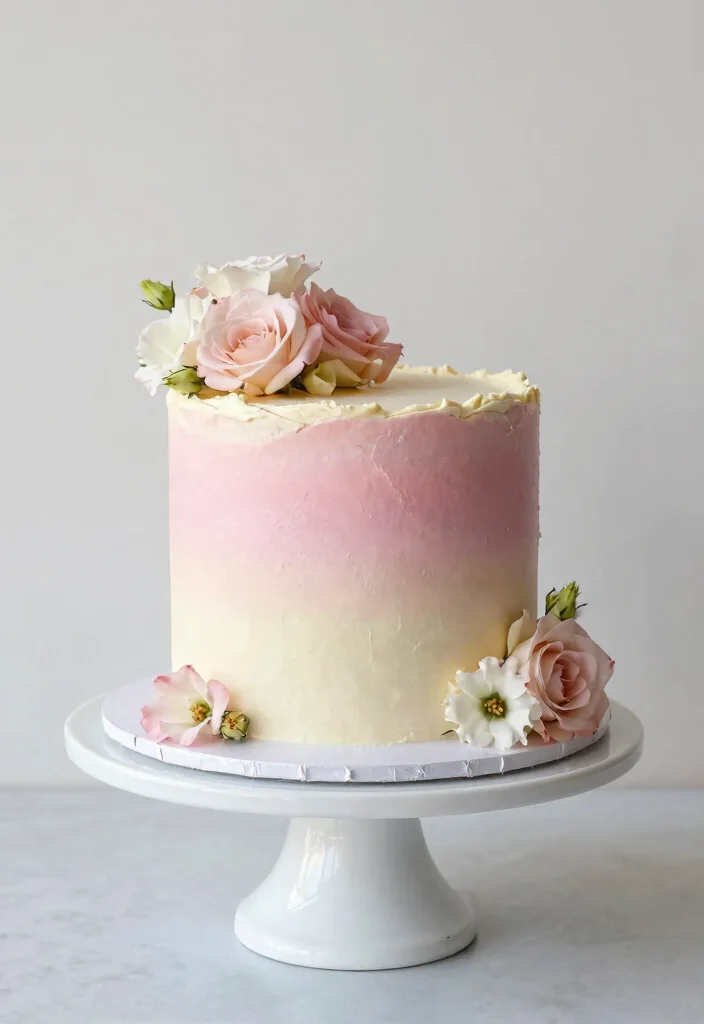 18 Stylish Grown-Up 30s Birthday Cake Ideas - 10. Ombre Buttercream Cake 1