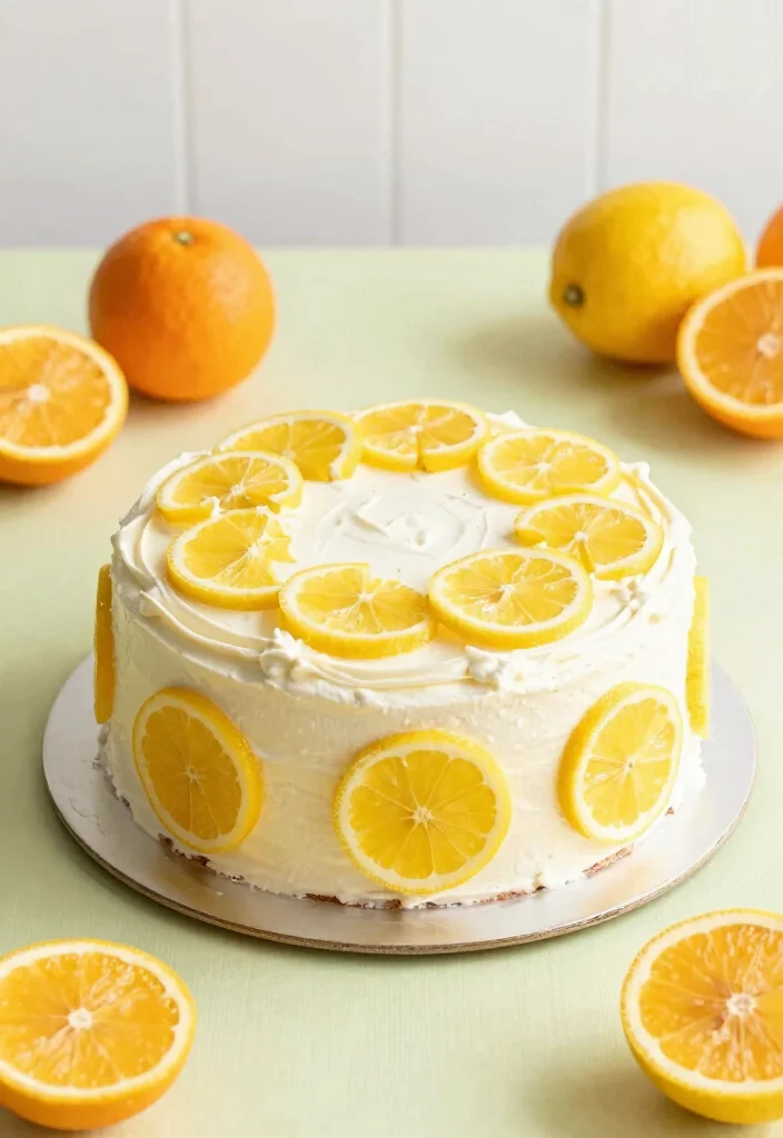 18 Stylish Grown-Up 30s Birthday Cake Ideas - 16. Citrus Delight Cake 1