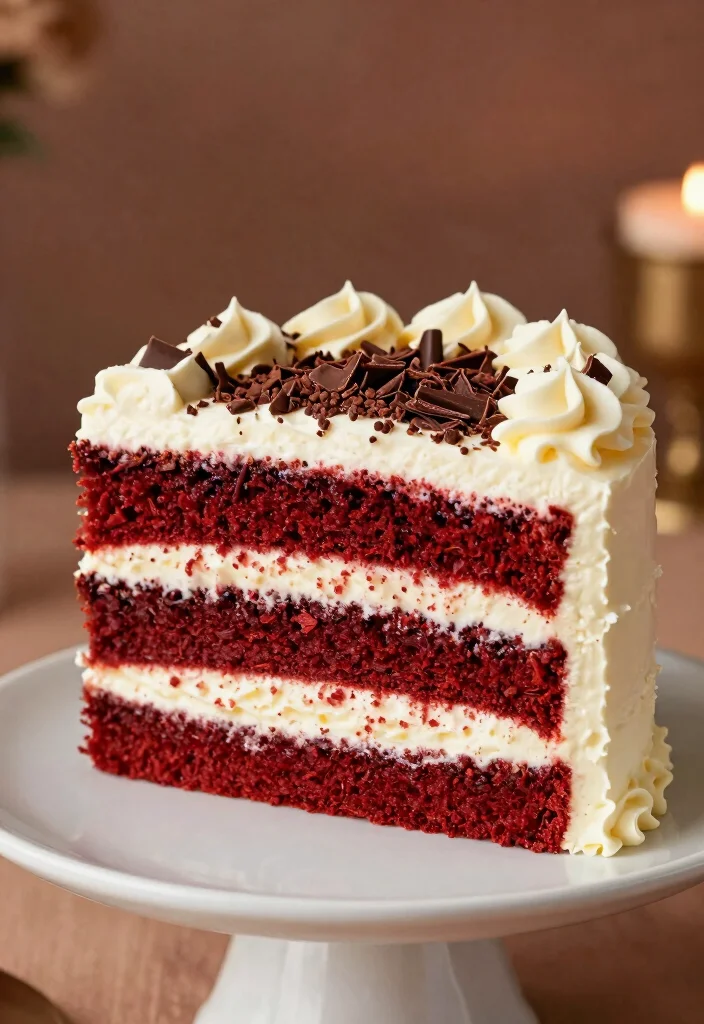 18 Stylish Grown-Up 30s Birthday Cake Ideas - 17. Red Velvet Cake with Cream Cheese Frosting 1