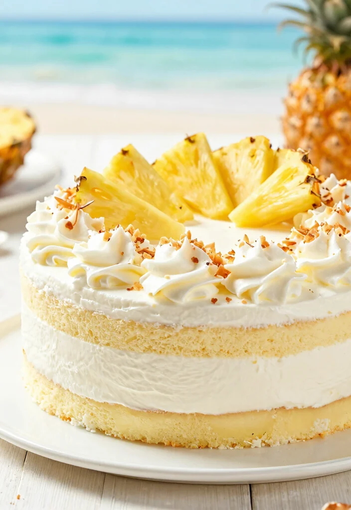 18 Stylish Grown-Up 30s Birthday Cake Ideas - 18. Tropical Coconut Cake 1