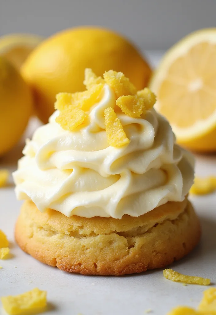 10 Cookie Cake Aesthetic Ideas That Will Make Your Dessert Dreams Come True! - 5. Lemon Zest Cookie Cake 1