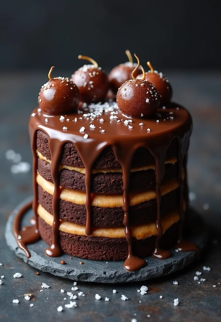 11 Gourmet Cake Ideas That Are Decadent and Totally Instagram-Worthy! - 3. Salted Caramel Chocolate Layer Cake 1