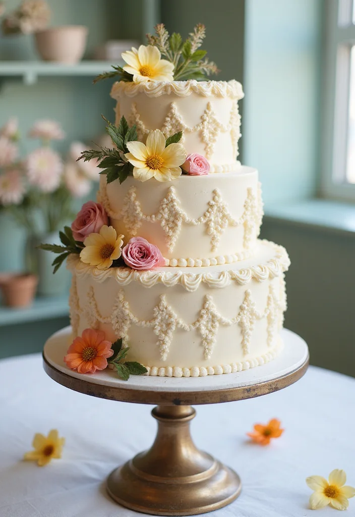 11 Trendy Baby Dedication Cake Styles That Are Taking Over (Wait Until You See #9!) - 2. The Classic Tiered Delight 1