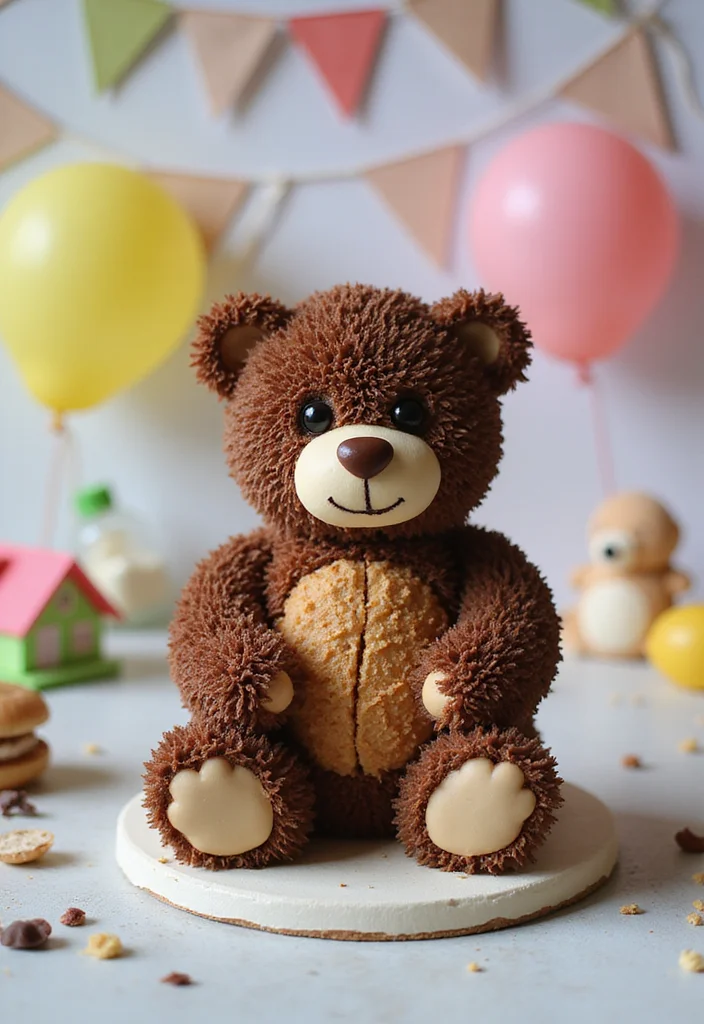 12 DIY Baby Shower Cake Ideas You Can Make at Home! - 4. Sweet Teddy Bear Cake 1
