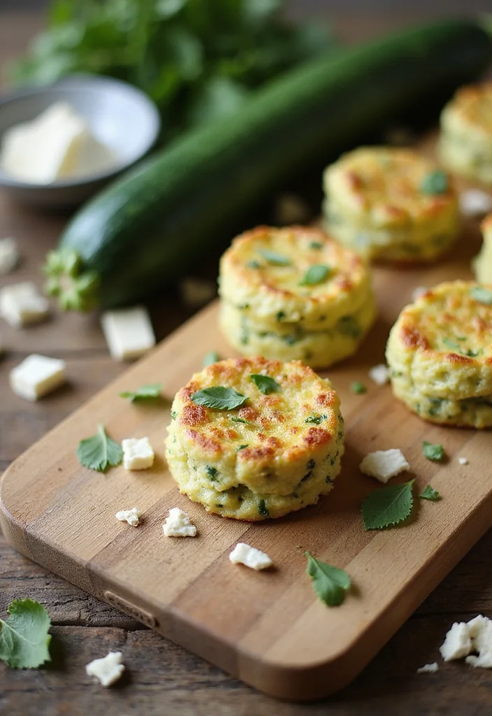 12 Gourmet Mini Cake Salé Apero Ideas for a French Twist on Your Snack Table! - 1. Mini Zucchini and Goat Cheese Cakes 1