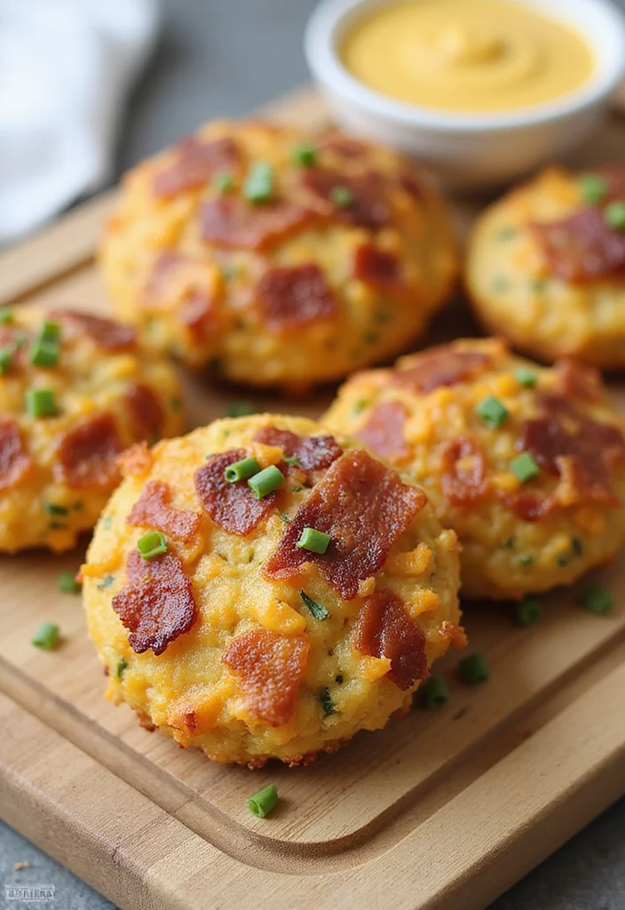 12 Gourmet Mini Cake Salé Apero Ideas for a French Twist on Your Snack Table! - 11. Bacon and Cheddar Mini Cakes 1