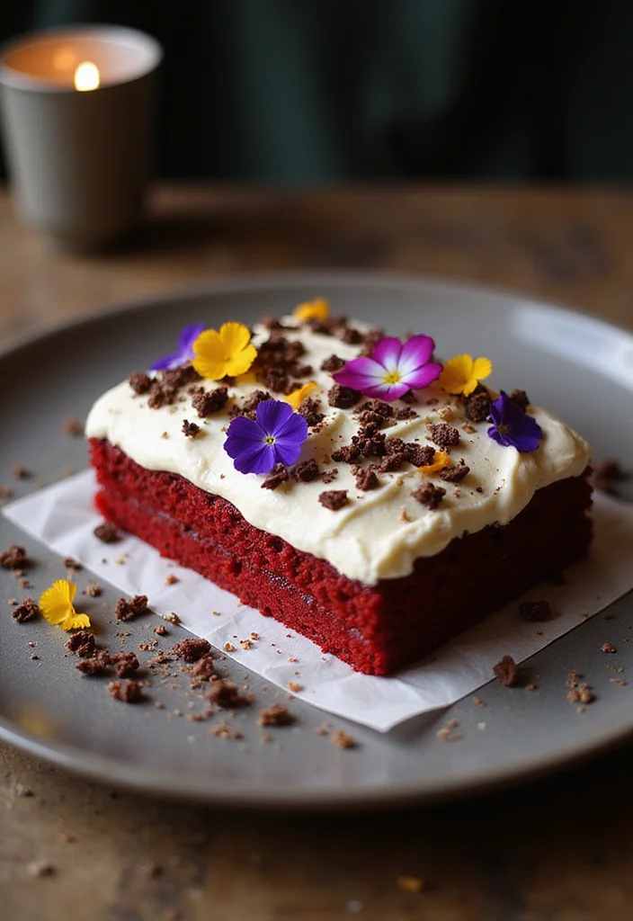 12 Stylish Rectangle Cakes for Men That Are Perfect for Any Celebration! - 2. Bold Red Velvet Delight 1