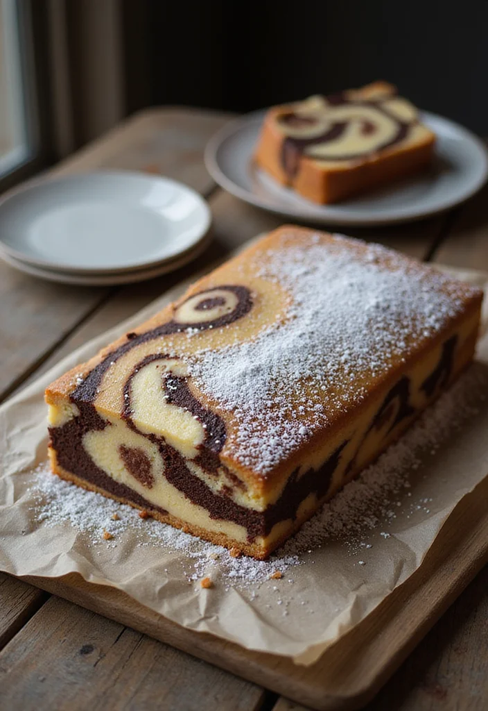 12 Stylish Rectangle Cakes for Men That Are Perfect for Any Celebration! - 3. The Masculine Marble Cake 1