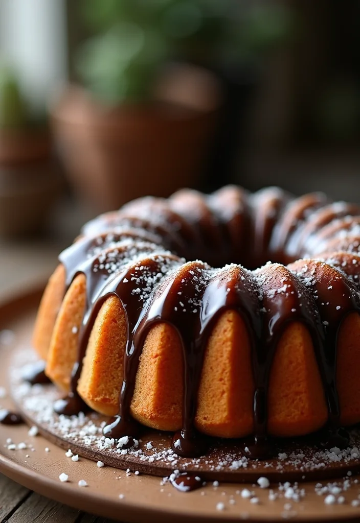 13 Coffee Cake Decoration Techniques You Can Master at Home! - 5. Chocolate Drizzle 1