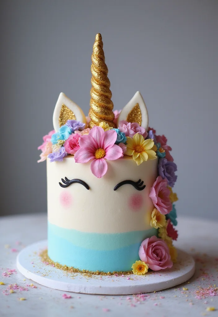 14 Easy School Cake Designs Kids Will Adore (You Won't Believe How Simple They Are!) - 6. Unicorn Cake 1