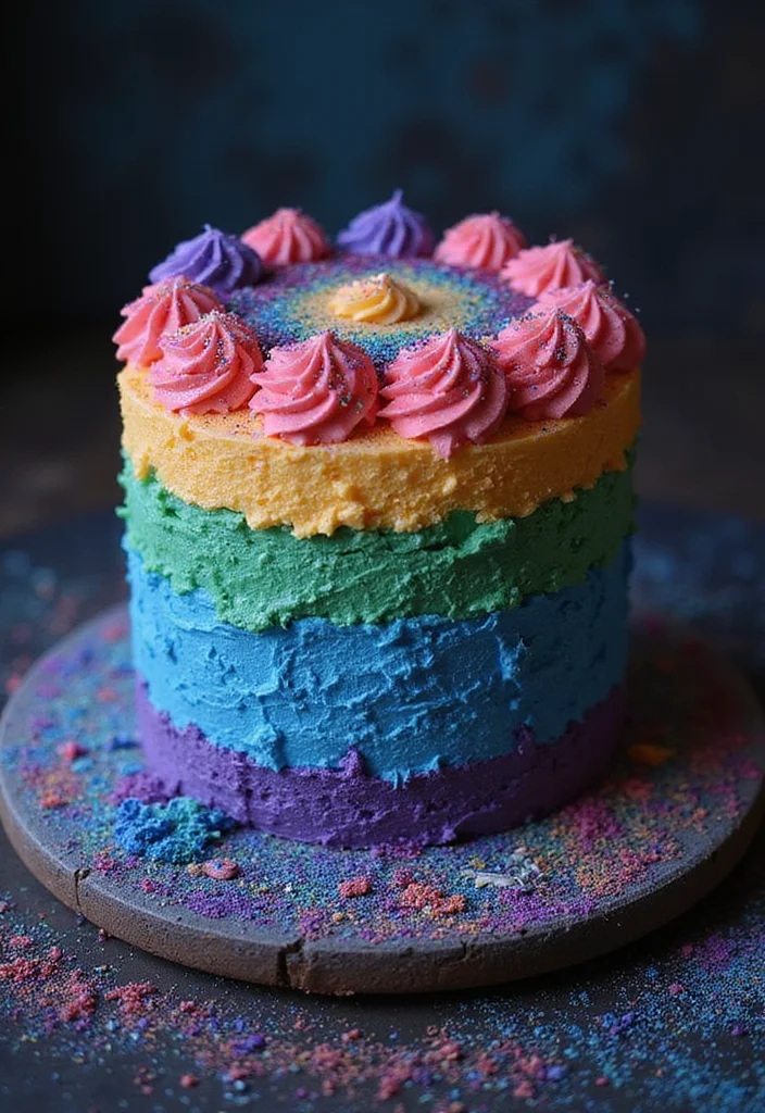 14 Personalized Birthday Cake Ideas for Your 18th Birthday That Are Totally Unique! - 13. Galaxy Cake 1