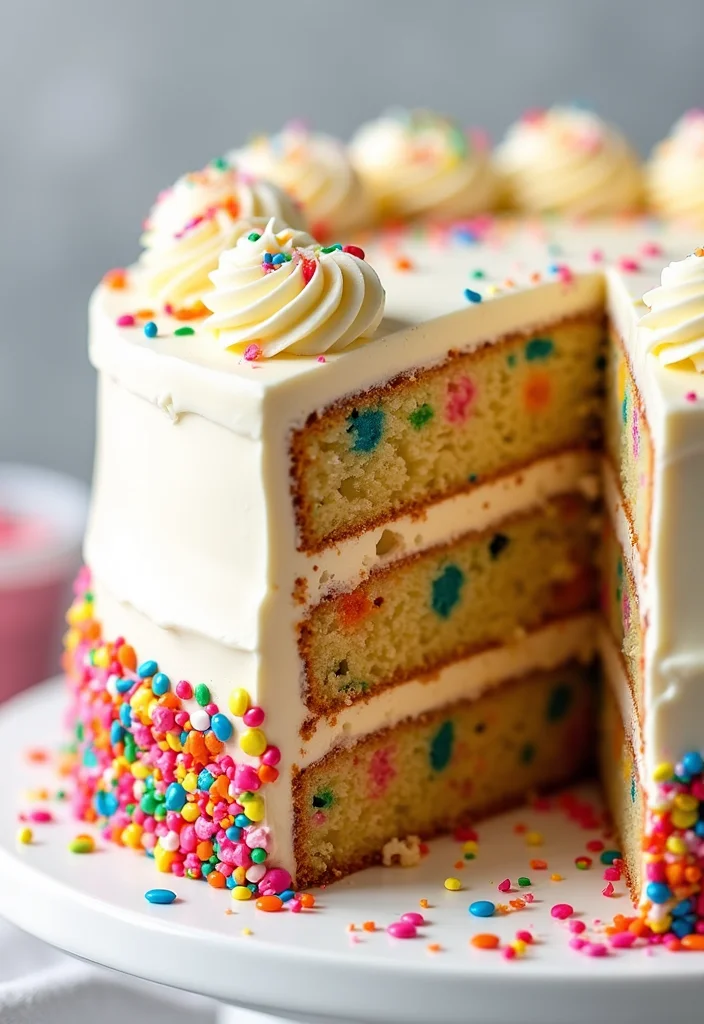 14 Personalized Birthday Cake Ideas for Your 18th Birthday That Are Totally Unique! - 8. Funfetti Surprise Cake 1