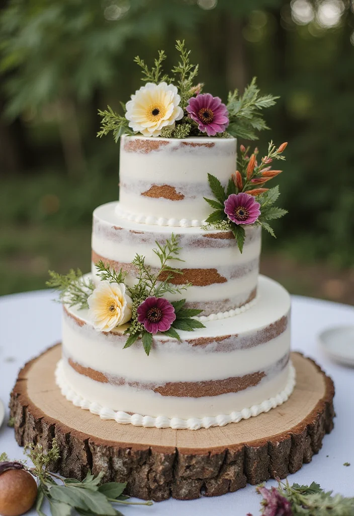 14 Storybook Fairytale Wedding Cakes That Are Straight Out of a Dream (Get Inspired!) - 4. Rustic Woodland Cake 1
