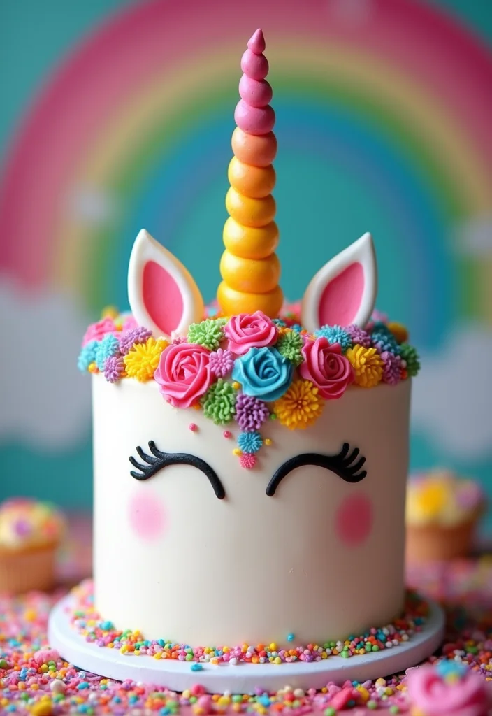 14 Storybook Fairytale Wedding Cakes That Are Straight Out of a Dream (Get Inspired!) - 5. Whimsical Unicorn Cake 1