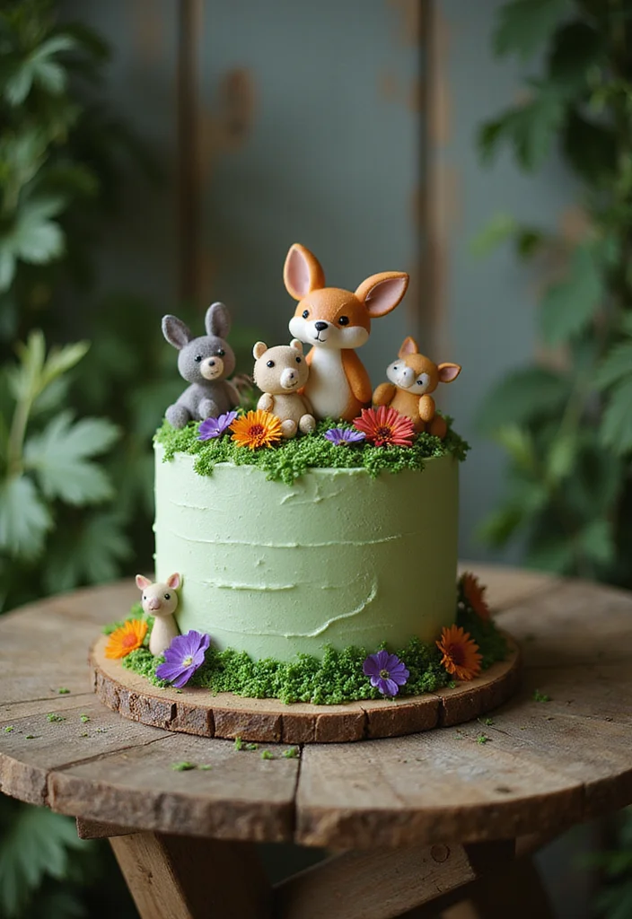 14 Unique Baby Shower Cakes That Are Pure Magic (Check Out #9 for Inspiration!) - 1. Whimsical Woodland Cake 1