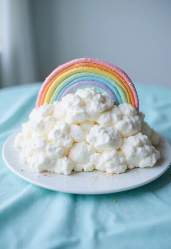 14 Unique Baby Shower Cakes That Are Pure Magic (Check Out #9 for Inspiration!) - 5. Sweet Dreams Cloud Cake 1