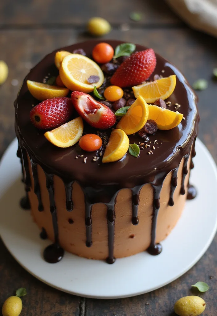 15 Art Birthday Cakes That Will Inspire Your Next Birthday Party (You’ll Love #5!) - 6. Artistic Drip Cake 1