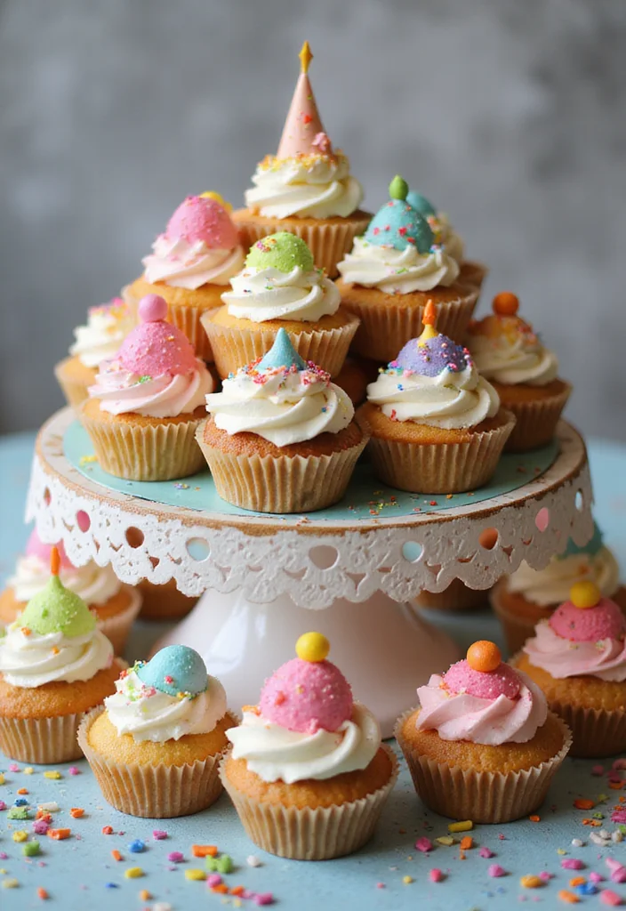 15 Art Birthday Cakes That Will Inspire Your Next Birthday Party (You’ll Love #5!) - 9. Cupcake Cake 1