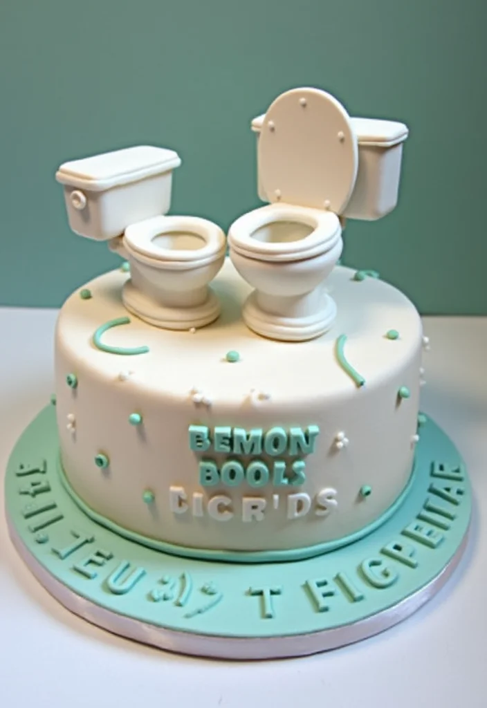 15 Hilariously Funny Cake Ideas That Will Make You LOL! - 12. The 'Bathroom Humor' Cake 1