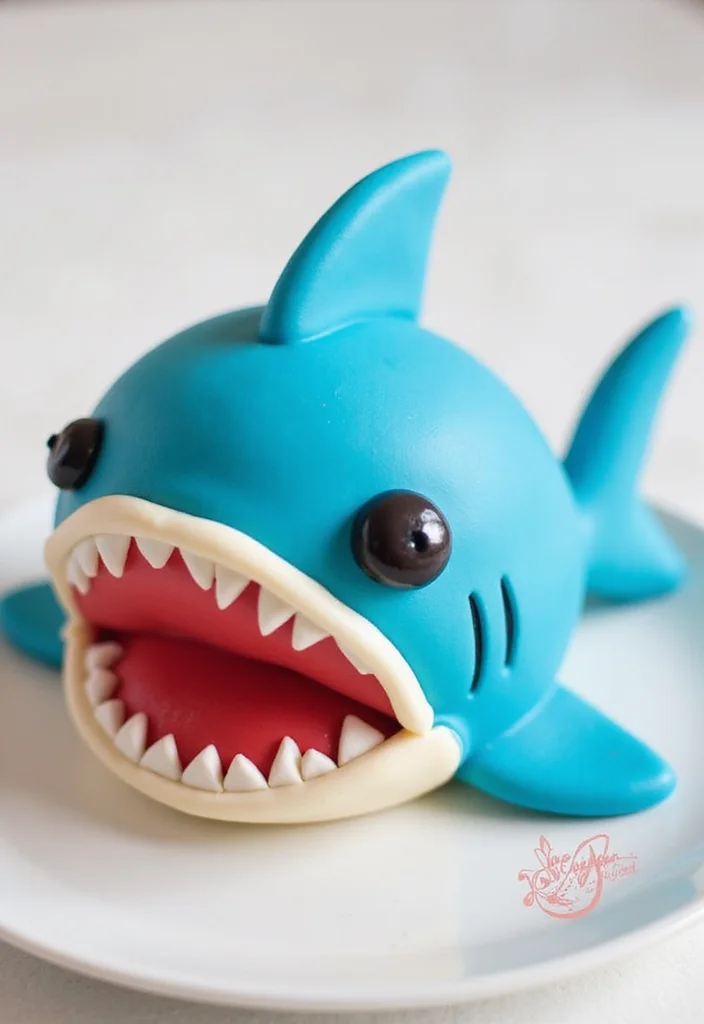15 Hilariously Funny Cake Ideas That Will Make You LOL! - 13. The 'Baby Shark' Cake 1
