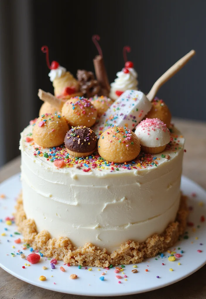 15 Hilariously Funny Cake Ideas That Will Make You LOL! - 14. The 'Food Fight' Cake 1