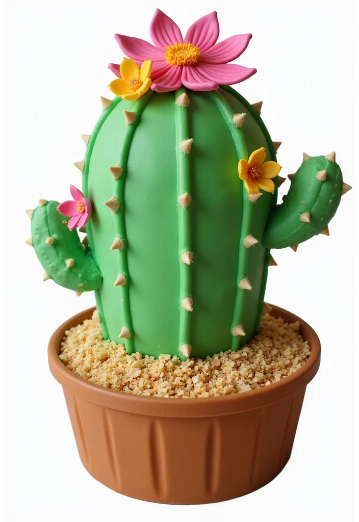 15 Hilariously Funny Cake Ideas That Will Make You LOL! - 8. The 'Cactus' Cake 1