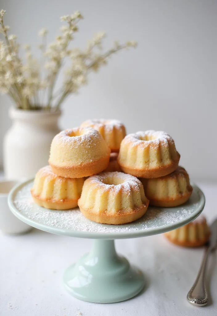 15 Irresistibly Cute Mini Bundt Cake Recipes You’ll Want to Make Tonight! - 1. Classic Vanilla Mini Bundt Cakes 1