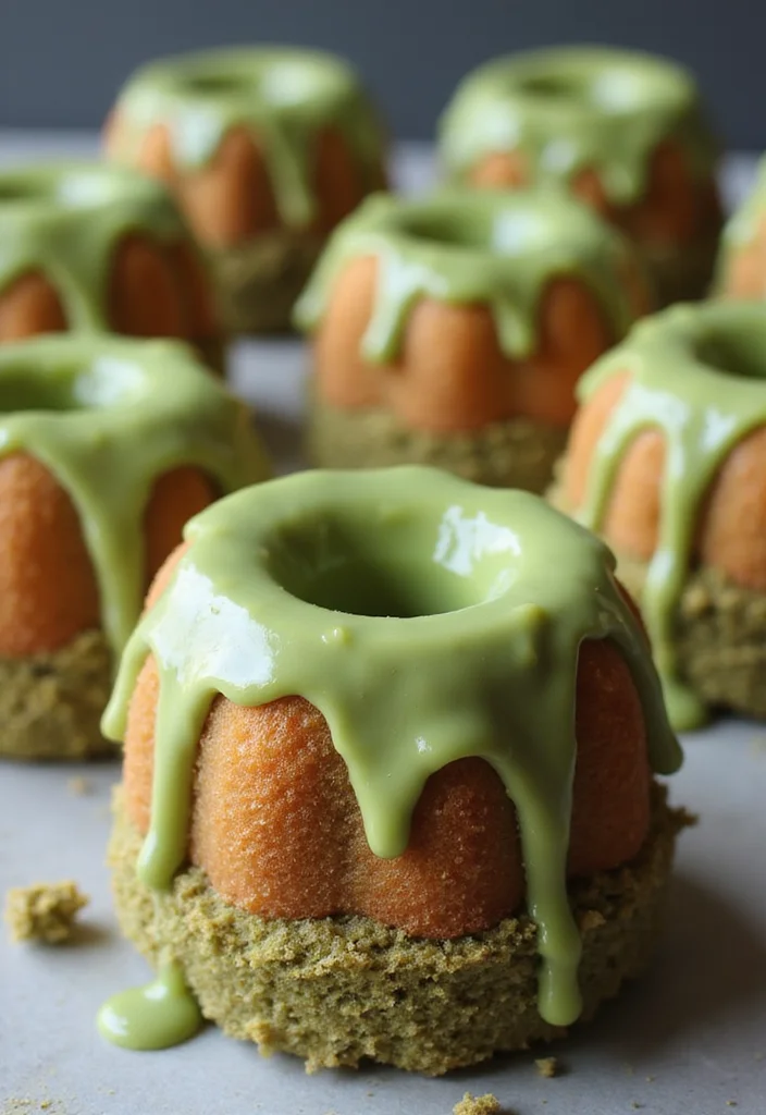 15 Irresistibly Cute Mini Bundt Cake Recipes You’ll Want to Make Tonight! - 11. Matcha Green Tea Mini Bundt Cakes 1