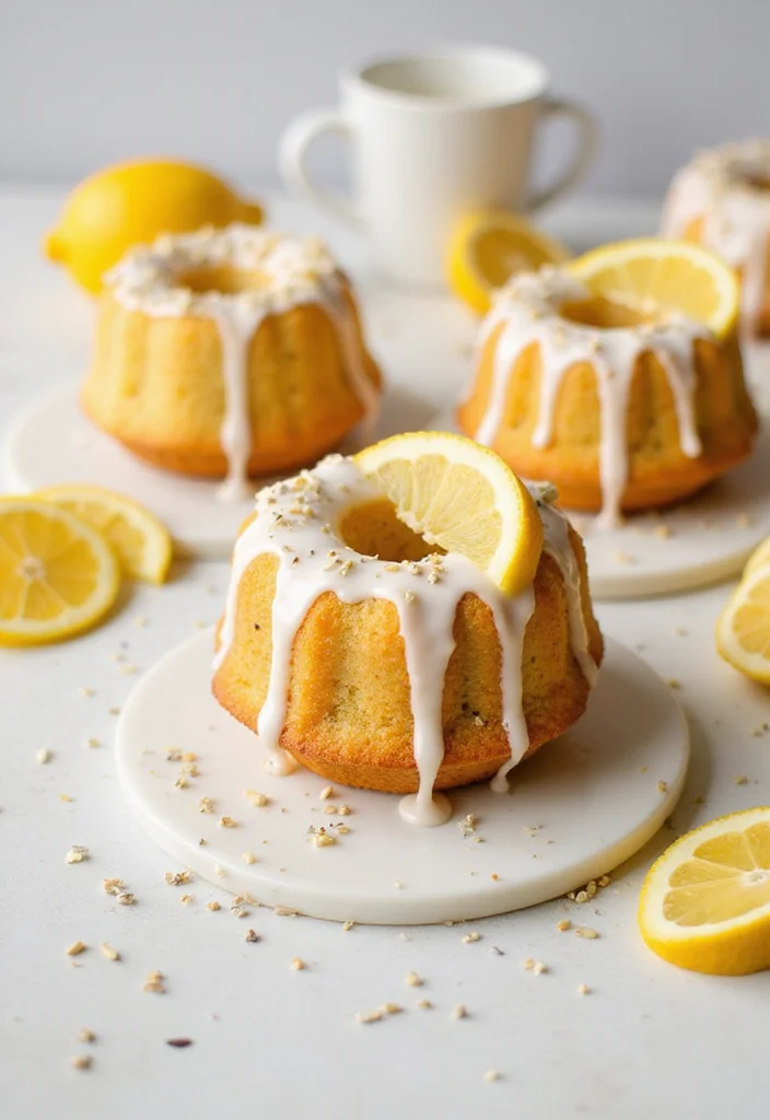15 Irresistibly Cute Mini Bundt Cake Recipes You’ll Want to Make Tonight! - 3. Lemon Poppy Seed Mini Bundt Cakes 1